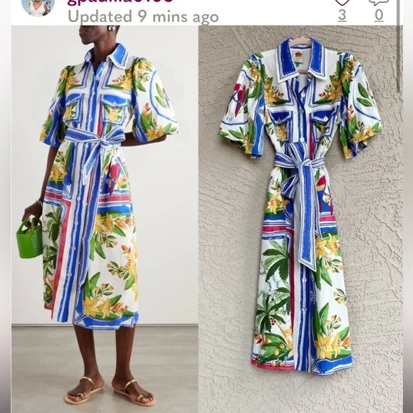 FARM Rio Multicolor Floral Midi Dress - Picture 2 of 4